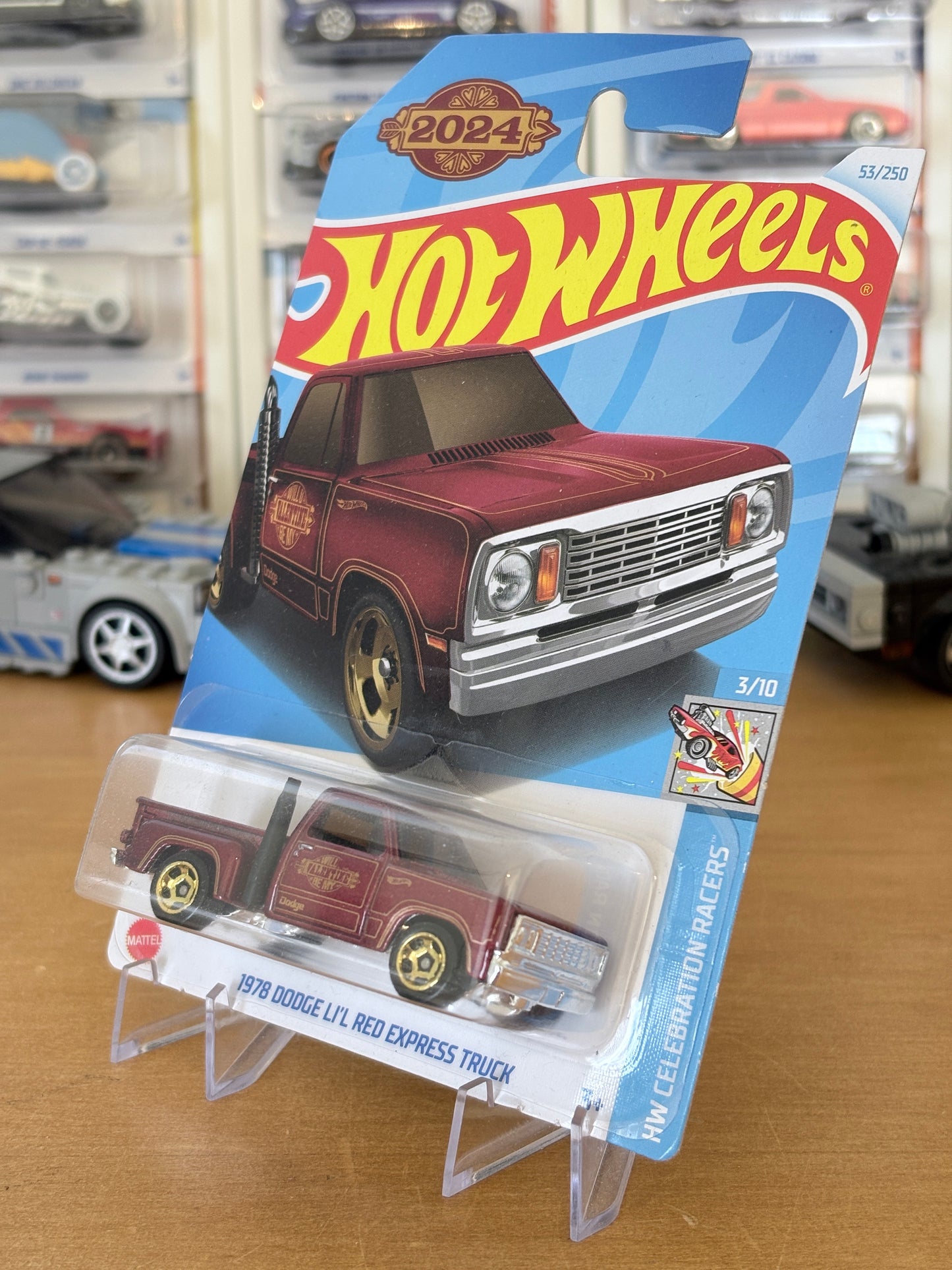 Hot Wheels Mainline / 1978 Dodge Li'l Red Express Truck / 2024 HW Celebration Racers 3/10