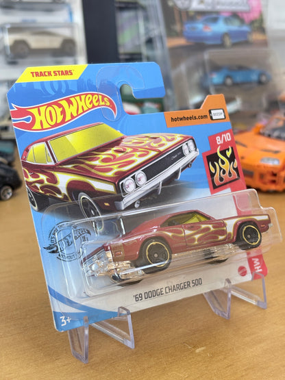 Hot Wheels '69 Dodge Charger 500 | 2017 HW Flames 8/10 Mainline Short Card
