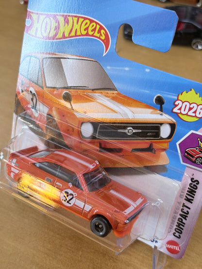 Hot Wheels 1972 Datsun Sunny Coupe | 2026 Compact Kings 10/10 Mainline Short Card