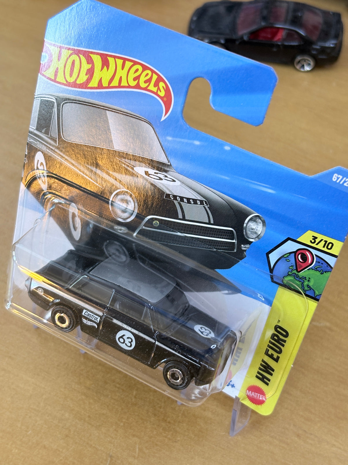 Hot Wheels Lotus Cortina | 2026 HW Euro 3/10 Mainline BLACK Short Card