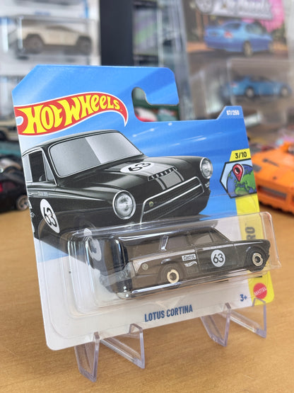 Hot Wheels Lotus Cortina | 2026 HW Euro 3/10 Mainline BLACK Short Card