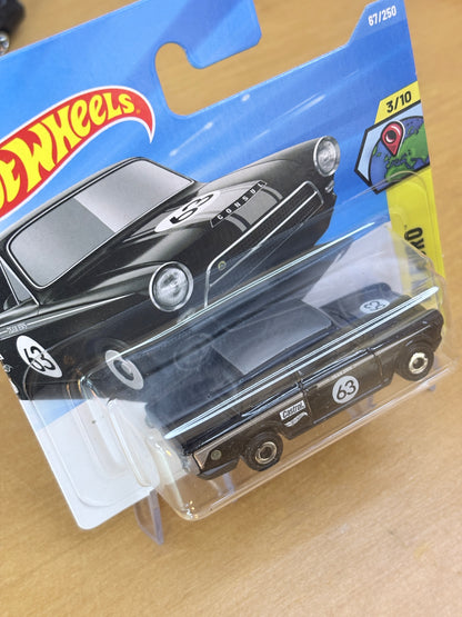 Hot Wheels Lotus Cortina | 2026 HW Euro 3/10 Mainline BLACK Short Card