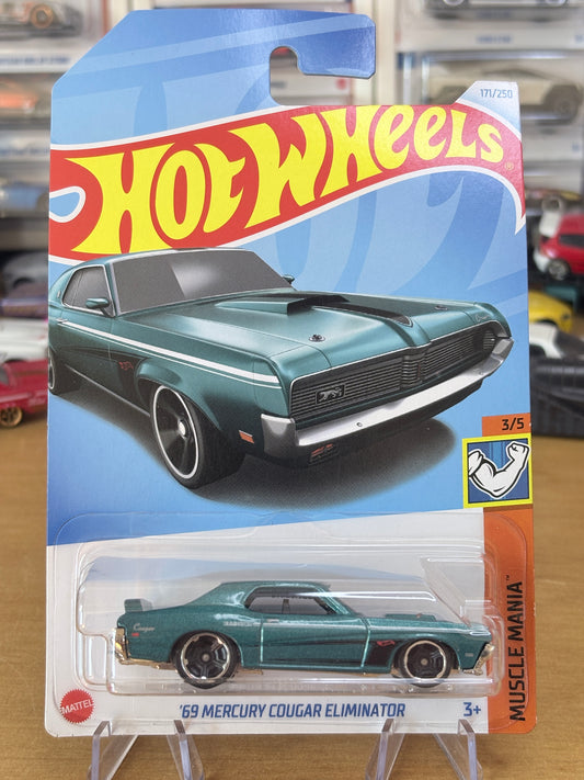 Hot Wheels '69 Mercury Cougar Eliminator | 2024 Muscle Mania 3/5 Mainline