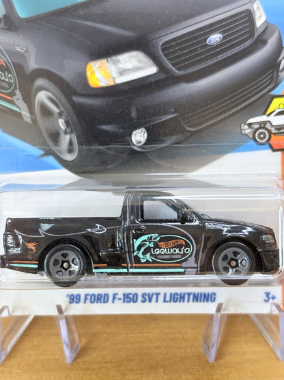 Hot Wheels '99 Ford F-150 SVT Lightning | 2025 HW Hot Trucks 7/10 Mainline (BLACK)