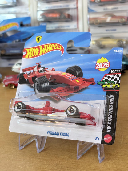 Hot Wheels Ferrari F2004 | 2026 HW Starting Grid 10/10 Mainline Short Card
