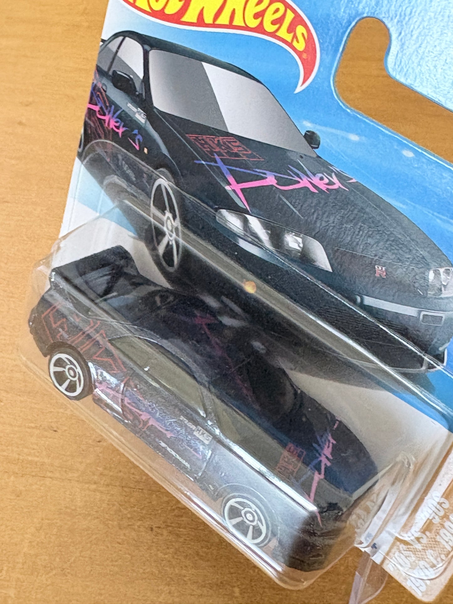 Hotwheels Mainline / Nissan Skyline GT-R (BCNR33) / 2025 HW '70s vs.'90s 8/10 BLACK Short Card (Copy)