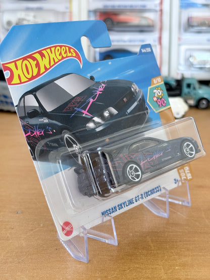 Hotwheels Mainline / Nissan Skyline GT-R (BCNR33) / 2025 HW '70s vs.'90s 8/10 BLACK Short Card (Copy)