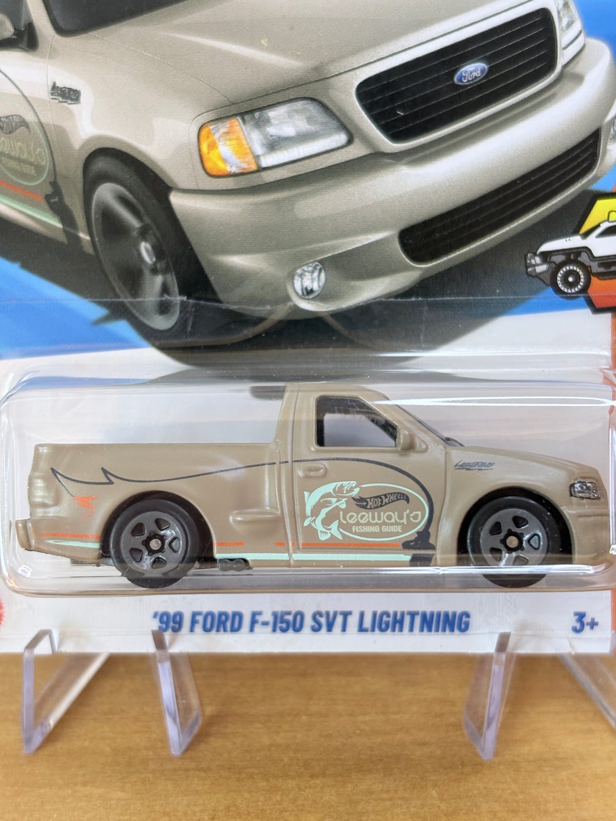 Hot Wheels '99 Ford F-150 SVT Lightning | 2025 HW Hot Trucks 7/10 Mainline (Beige)
