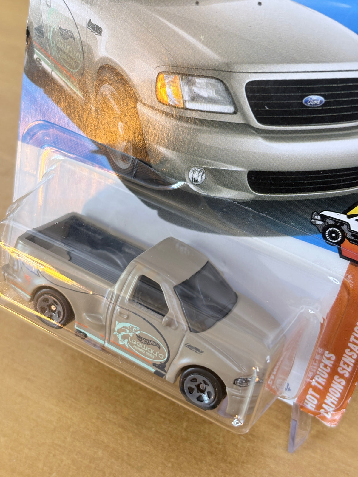 Hot Wheels '99 Ford F-150 SVT Lightning | 2025 HW Hot Trucks 7/10 Mainline (Beige)