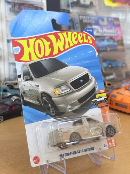Hot Wheels '99 Ford F-150 SVT Lightning | 2025 HW Hot Trucks 7/10 Mainline (Beige)