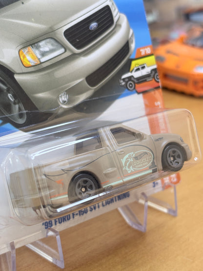Hot Wheels '99 Ford F-150 SVT Lightning | 2025 HW Hot Trucks 7/10 Mainline (Beige)