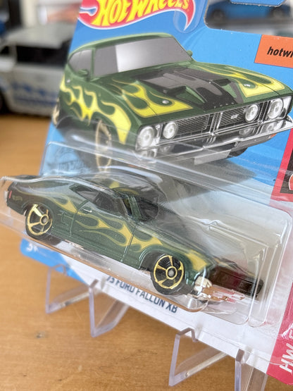 Hot Wheels Mainline | '73 Ford Falcon XB | 2018 HW Flames 7/10 Short Card