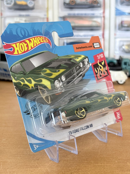 Hot Wheels Mainline | '73 Ford Falcon XB | 2018 HW Flames 7/10 Short Card