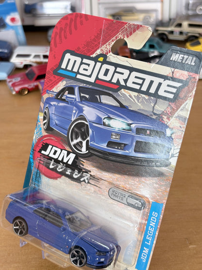 Majorette Nissan Skyline GT-R (34) | JDM Legends Premium Moving Parts (Blue)