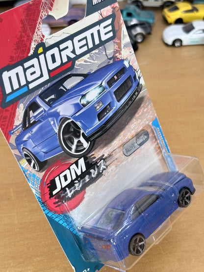 Majorette Nissan Skyline GT-R (34) | JDM Legends Premium Moving Parts (Blue)