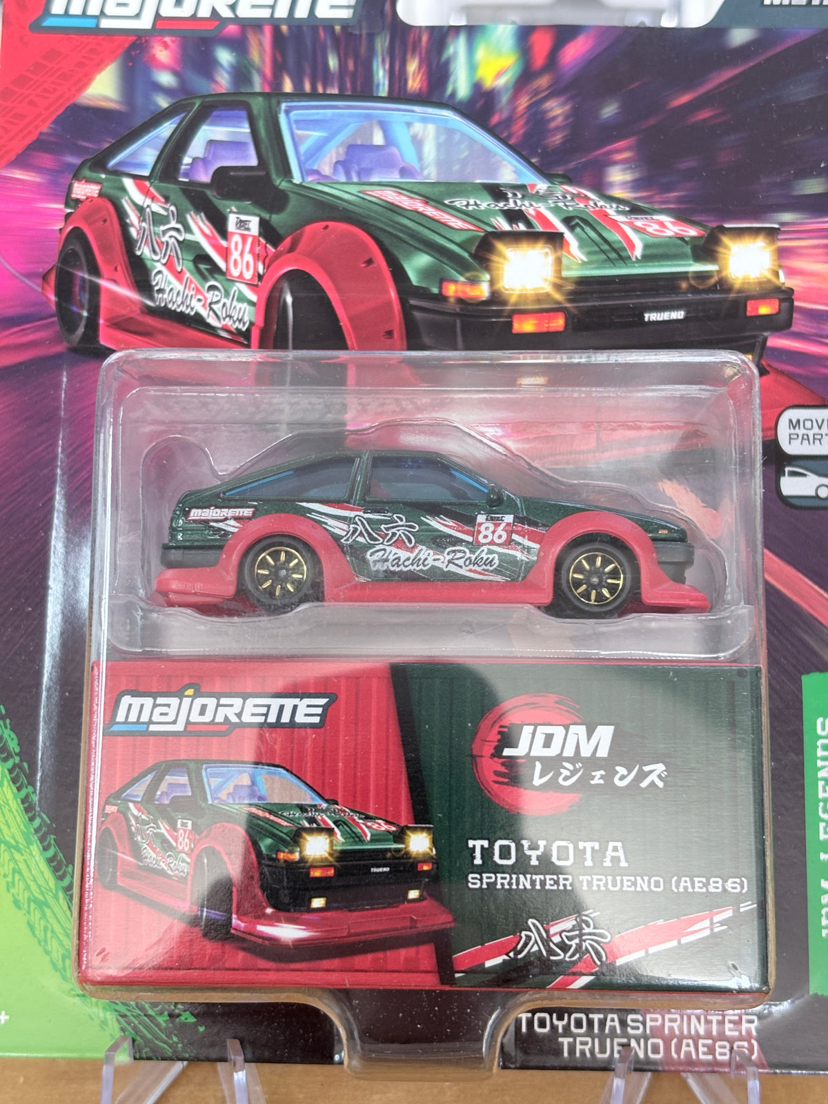 Majorette Nissan Toyota Sprinter Trueno AE86 | JDM Legends Deluxe Moving Parts