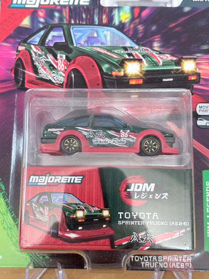 Majorette Nissan Toyota Sprinter Trueno AE86 | JDM Legends Deluxe Moving Parts