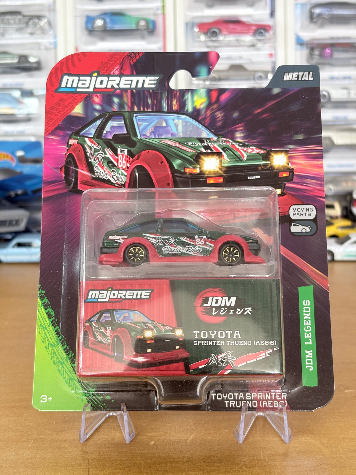 Majorette Nissan Toyota Sprinter Trueno AE86 | JDM Legends Deluxe Moving Parts