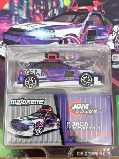 Majorette Nissan Honda Civic Type R EK9 | JDM Legends Deluxe Moving Parts