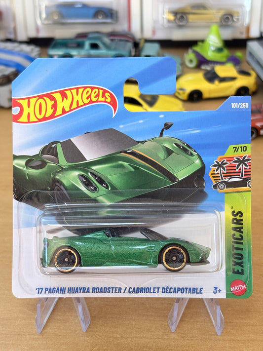 Hot Wheels Mainline | '17 Pagani Huayra Roadster | 2026 Exoticars 7/10 Short Card