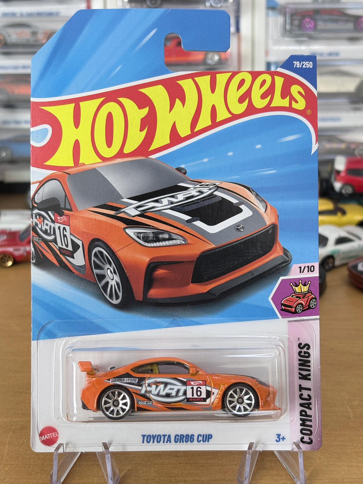 Hot Wheels Toyota GR86 Cup | 2025 HW Compact Kings 1/10 Short Card ORANGE