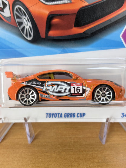 Hot Wheels Toyota GR86 Cup | 2025 HW Compact Kings 1/10 Short Card ORANGE