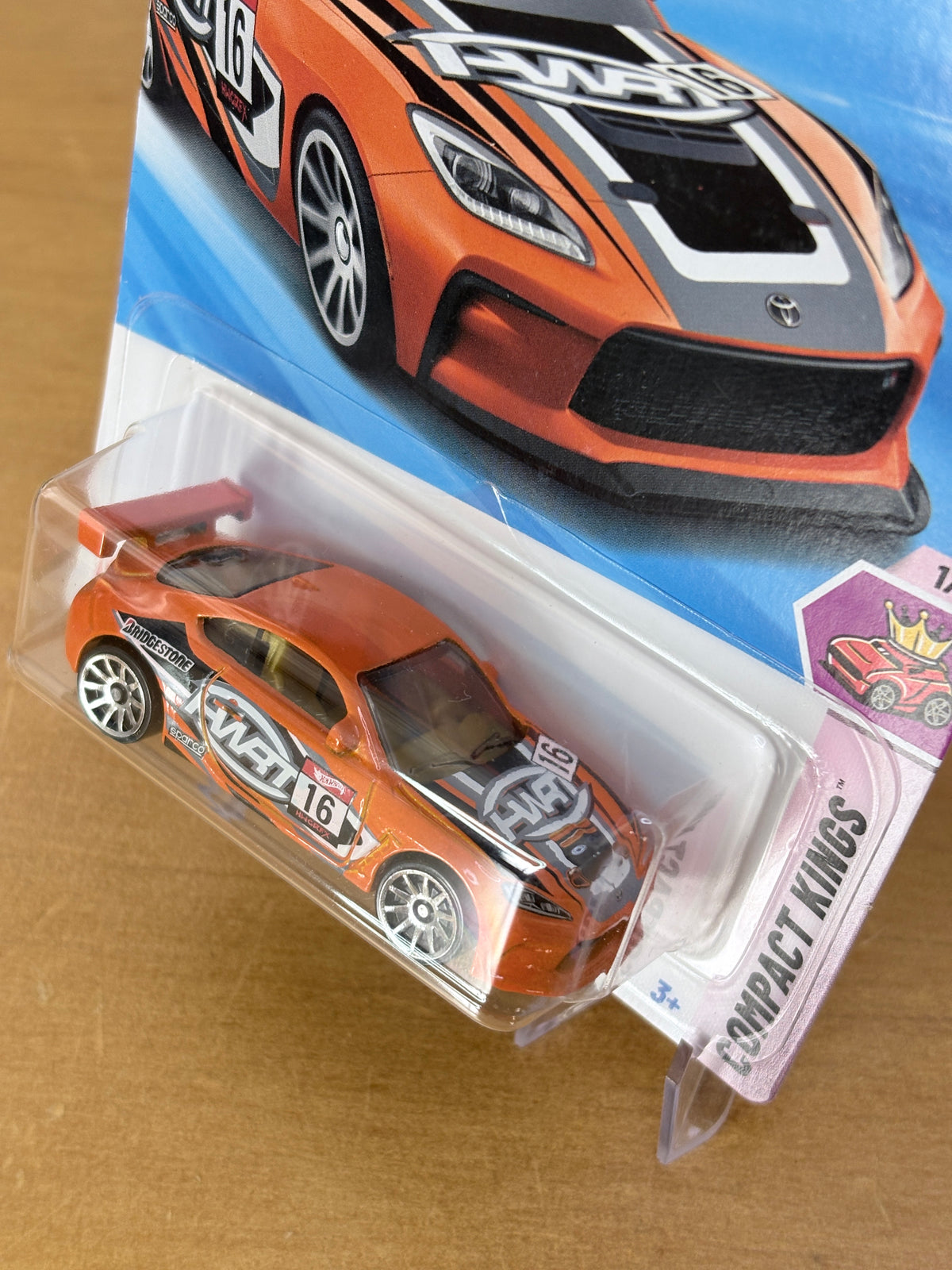 Hot Wheels Toyota GR86 Cup | 2025 HW Compact Kings 1/10 Short Card ORANGE