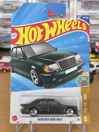 Hot Wheels Mainline / Mercedes-Benz 500 E / 2025 HW: 70's vs. 90's 3/10 Green