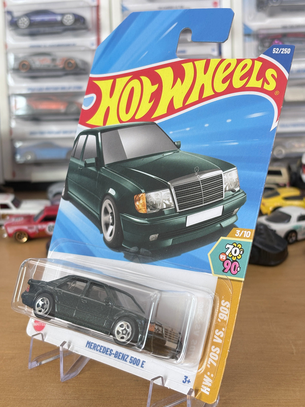 Hot Wheels Mainline / Mercedes-Benz 500 E / 2025 HW: 70's vs. 90's 3/10 Green