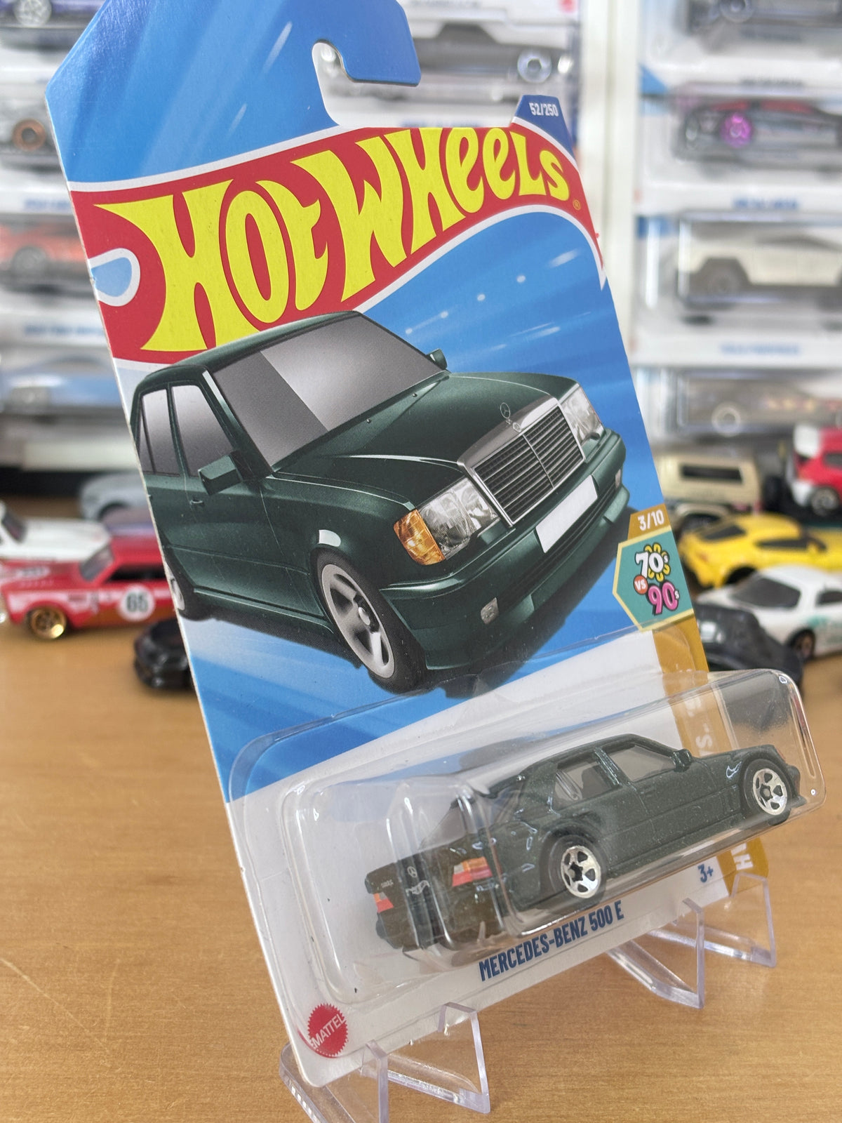 Hot Wheels Mainline / Mercedes-Benz 500 E / 2025 HW: 70's vs. 90's 3/10 Green
