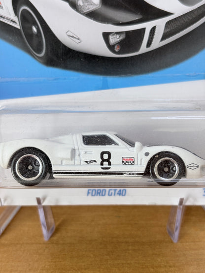 Hot Wheels Ford GT40 | 2024 Factory Fresh 2/10 Mainline White