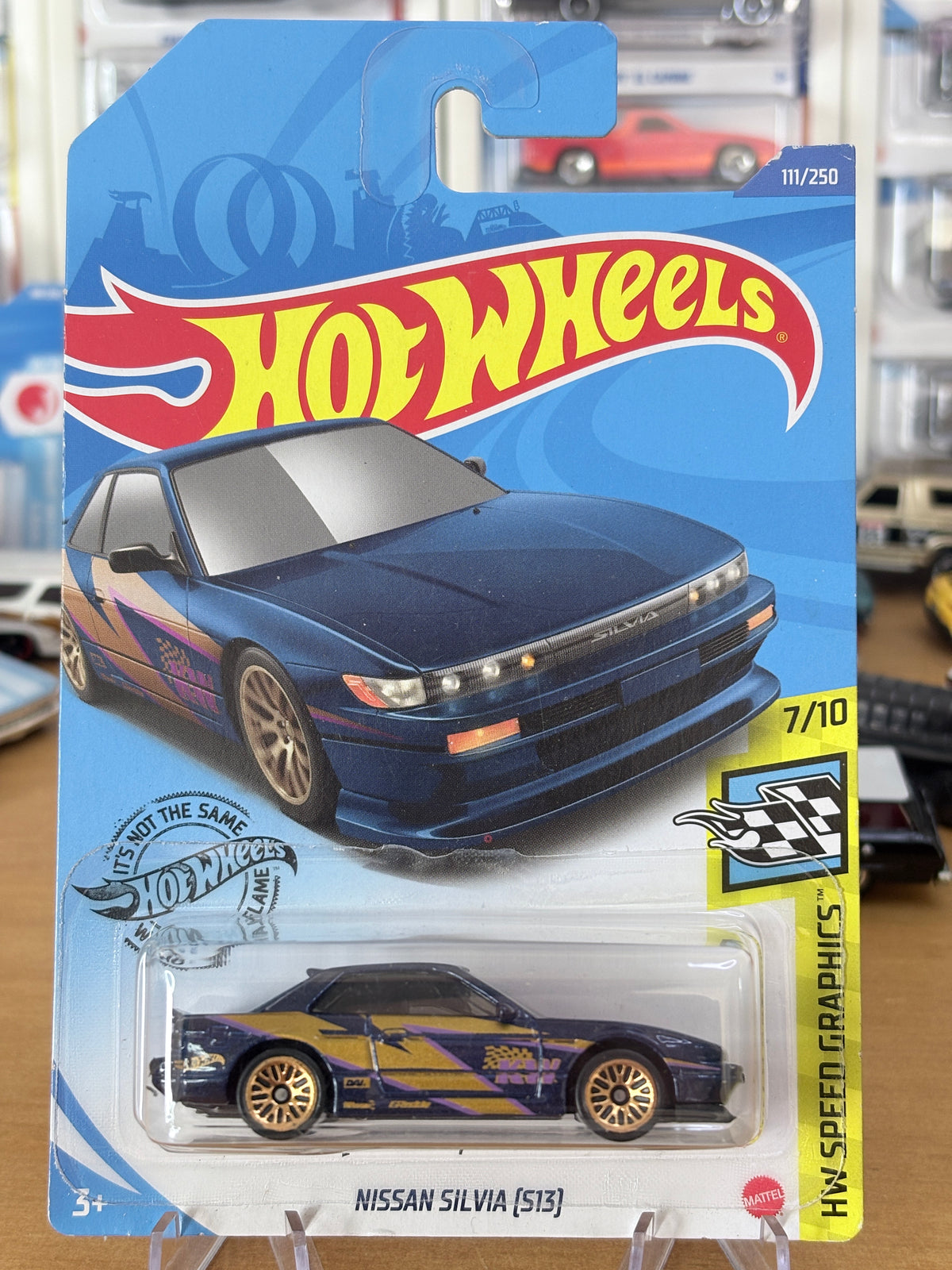 Hot Wheels Nissan Silvia (S13) | 2020 HW Speed Graphics 7/10 Mainline BLUE