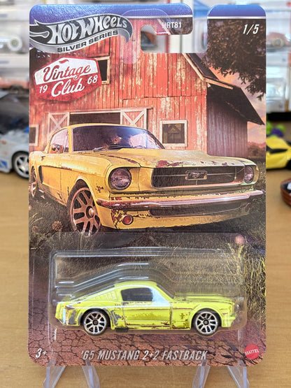 Hot Wheels Silver Series | '65 Mustang 2+2 Fastback | 2026 Vintage Club 1/5