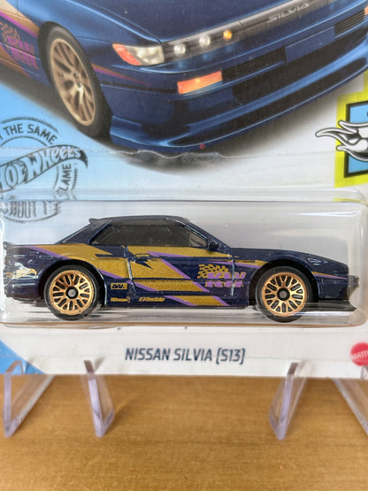 Hot Wheels Nissan Silvia (S13) | 2020 HW Speed Graphics 7/10 Mainline BLUE
