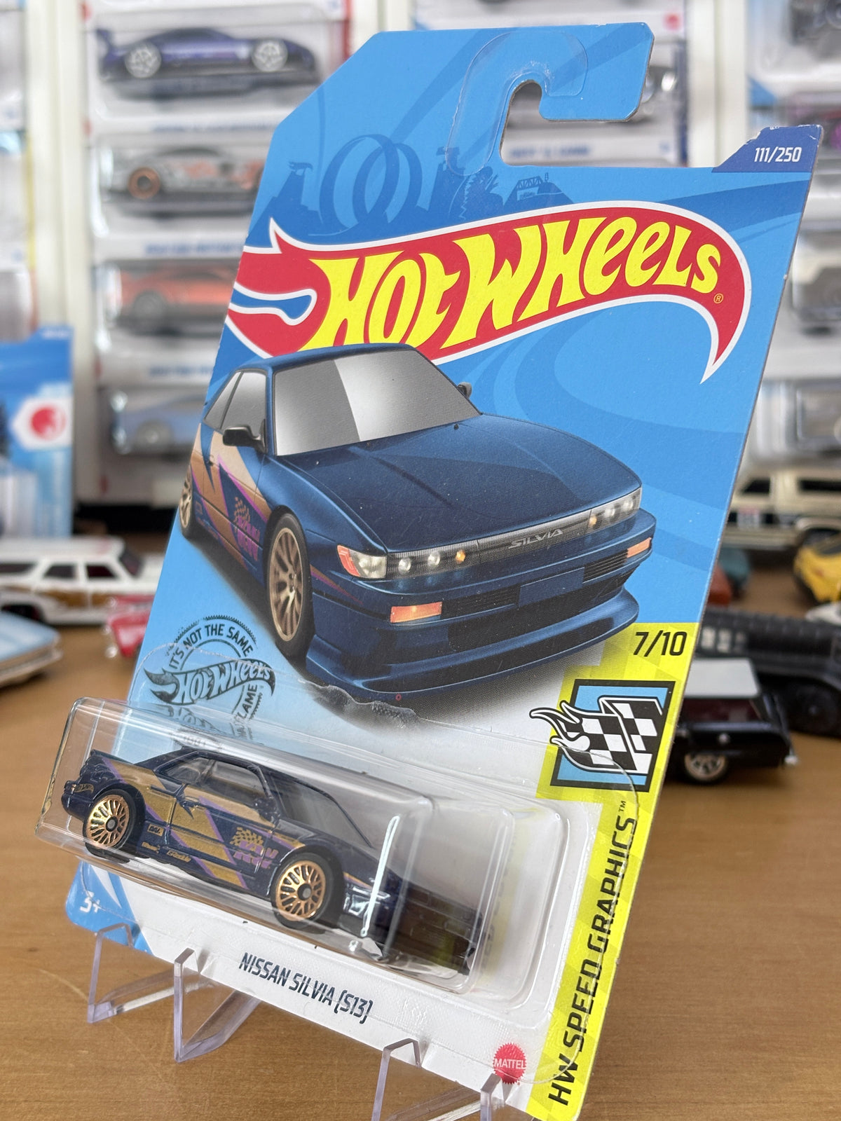 Hot Wheels Nissan Silvia (S13) | 2020 HW Speed Graphics 7/10 Mainline BLUE