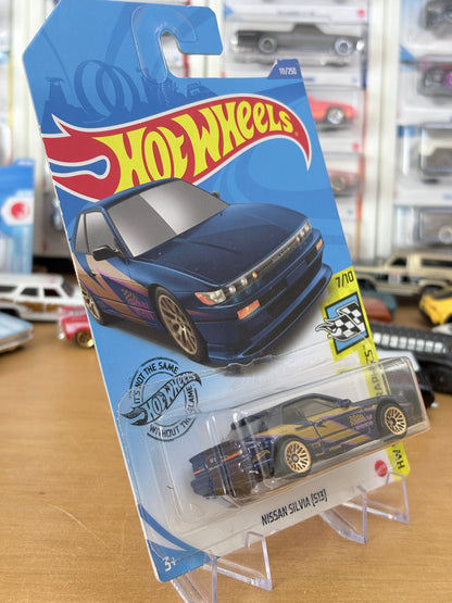 Hot Wheels Nissan Silvia (S13) | 2020 HW Speed Graphics 7/10 Mainline BLUE