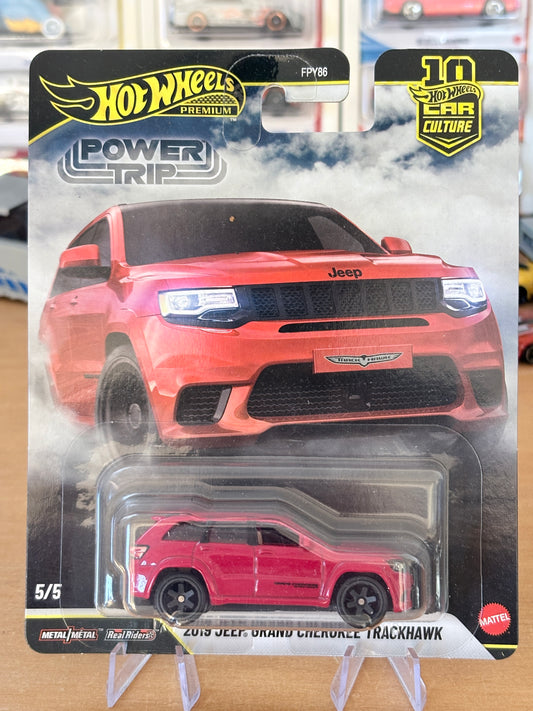 Hot Wheels Premium | 2019 Jeep Grand Cherokee Trackhawk | 2026 HW Car Culture Power Trip 5/5