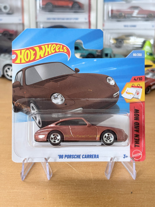 Hot Wheels Mainline / '96 Porsche Carrera / 2026 Then and Now 4/10 Short Card