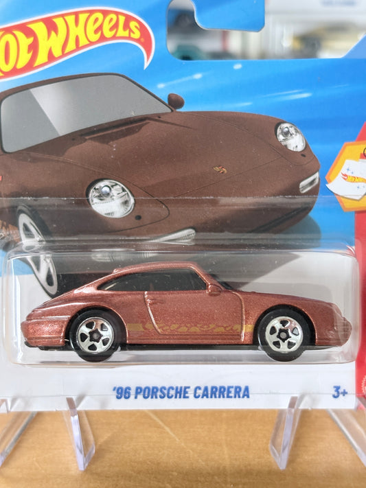 Hot Wheels Mainline / '96 Porsche Carrera / 2026 Then and Now 4/10 Short Card