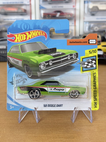 Hot Wheels '68 Dodge Dart | 2018 HW Speed Graphics 5/10 Short Card