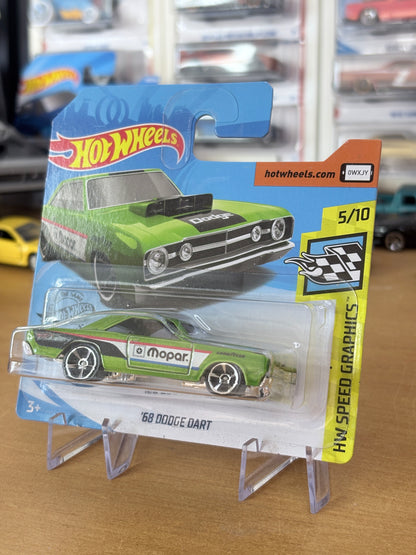 Hot Wheels '68 Dodge Dart | 2018 HW Speed Graphics 5/10 Short Card