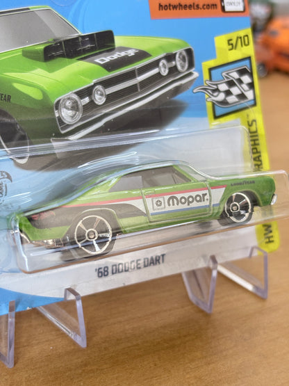 Hot Wheels '68 Dodge Dart | 2018 HW Speed Graphics 5/10 Short Card