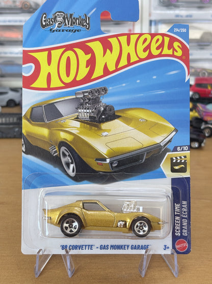 Hot Wheels '68 Corvette - Gas Monkey Garage | 2026 Screen Time 6/10 Mainline