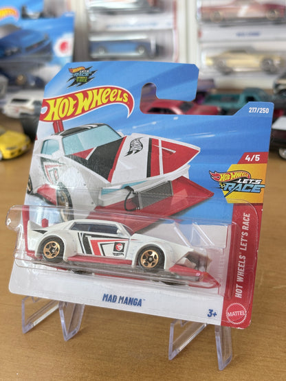 Hot Wheels Mad Manga | 2026 Hot Wheels Let's Race 4/5 Mainline Treasure Hunt Short Card