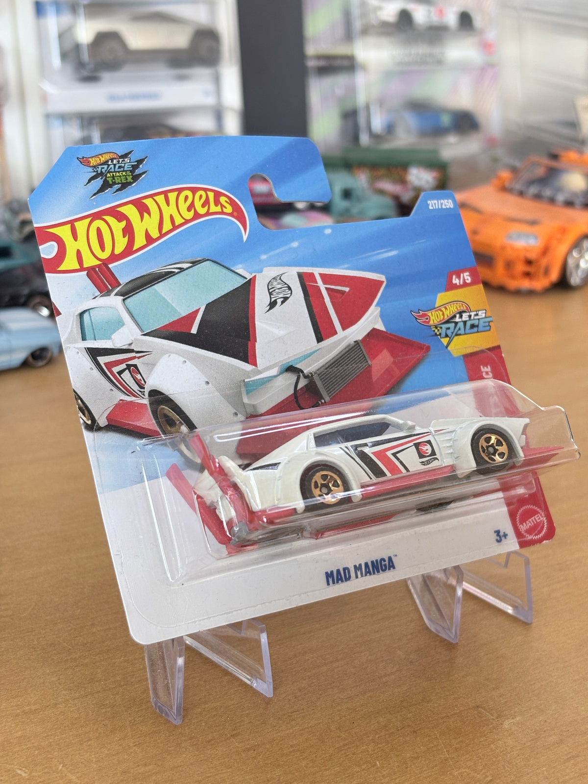 Hot Wheels Mad Manga | 2026 Hot Wheels Let's Race 4/5 Mainline Treasure Hunt Short Card