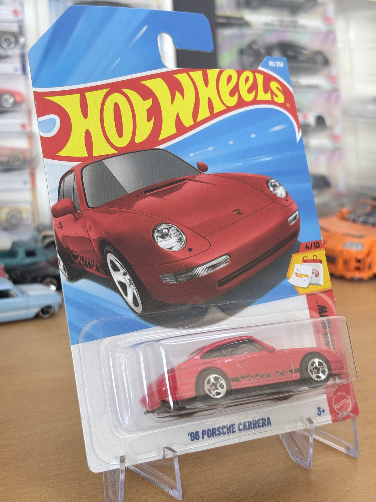 Hot Wheels '96 Porsche Carrera | 2026 Then And Now 4/10 Mainline RED