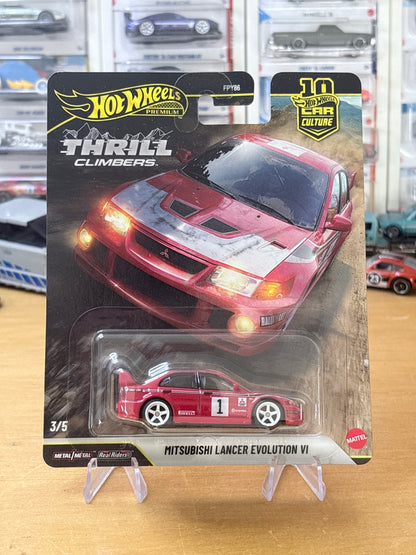 Hot Wheels Premium | Mitsubishi Lancer Evolution VI | 2026 Thrill Climbers 3/5