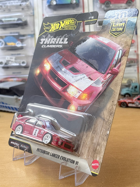 Hot Wheels Premium | Mitsubishi Lancer Evolution VI | 2026 Thrill Climbers 3/5