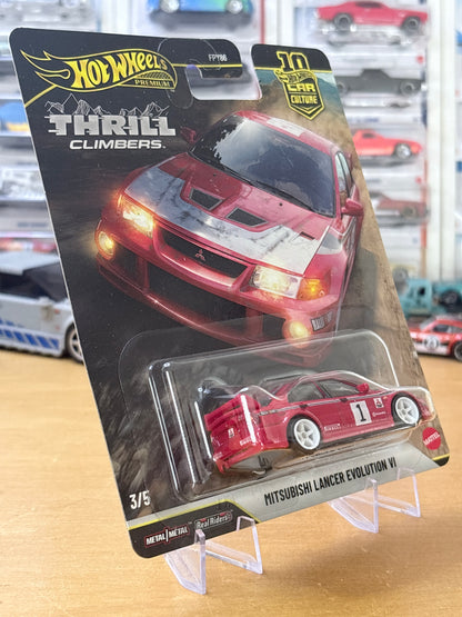 Hot Wheels Premium | Mitsubishi Lancer Evolution VI | 2026 Thrill Climbers 3/5