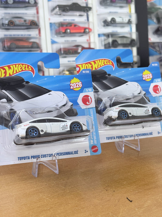 TWO PACK Hot Wheels Mainline | Toyota Prius Custom | 2026 HW J-Imports 1/10 (Short Card)